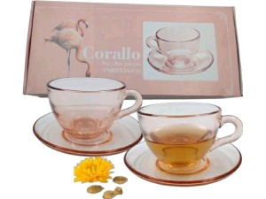 JOGO 6 XICARA VIDRO 200ML 