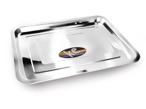 BANDEJA DE INOX RETANGULAR PEQUENA