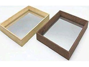 BANDEJA MAD C/ESPELHO 15X20CM