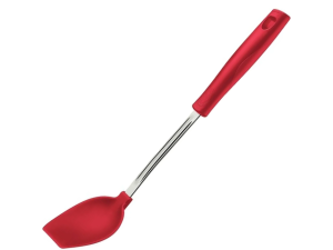 COLHER ARROZ NYLON/INOX CABO-VERMELHO