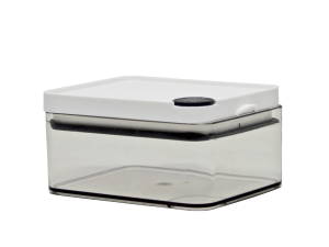 POTE ACRILICO QUADRADO TAMPA-HERMETICA BRANCA 10,5X8,5X6,5CM