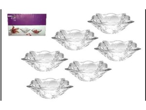 JOGO 6 BOWL VIDRO QUADRADO 225ML LILIUM