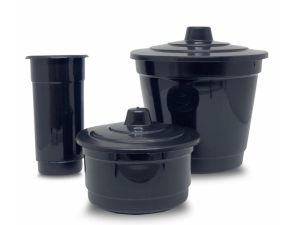 KIT PIA PLASTICO PRETO C/3PC