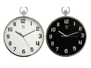 RELOGIO PAREDE 30CM BRANCO/PRETO