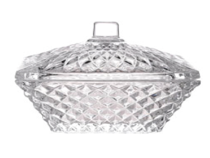 BOMBONIERE VIDRO RETANGULAR 7,4X5,9CM