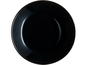PRATO VIDRO 27CM PRETO MERIDIONAL