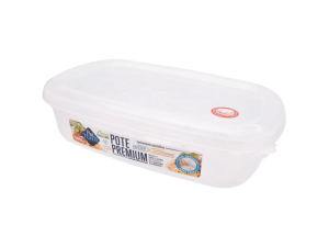 POTE PLASTICO 1900ML CLEAN RETANGULAR