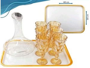 BANDEJA PLASTICA BORDA OURO 42X30CM