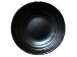 PRATO MELAMINA 23CM PRETO FUNDO