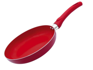 FRIGIDEIRA ALUMINIO 20CM VERMELHA CABO-SILICONE