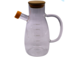 AZEITEIRO/VINGREIRO VIDRO 650ML C/BICO TP-CORTIÇA