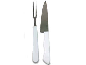 JOGO 2 CHURRASCO GARFO+FACA