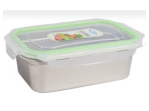 POTE INOX 19X12X06CM TAMPA HERMETICA