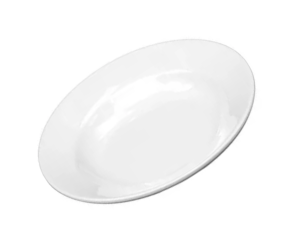 PRATO MELAMINA 25CM FUNDO BRANCO