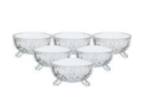 JOGO 6 BOWL VIDRO 200ML ANGELICA C/3-PES