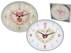 RELOGIO PAREDE 30CM REDONDO CORACAO