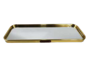 BANDEJA ESPELHO 30X10CM RETANGULAR