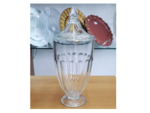 BOMBONIERE VIDRO 25X11CM 900ML ALTO