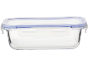 POTE VIDRO HERMETICO 1500ML RETANGULAR