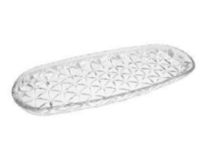 BANDEJA VIDRO 33X13CM OVAL