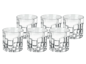 JOGO 6 COPO VIDRO 260ML EUPHORIA WHISKY