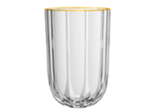 JOGO 6 COPO VIDRO 400ML REFINATTO BD-OURO