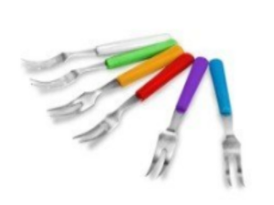 KIT 6 GARFINHO P/PETISCO 10CM COLOR