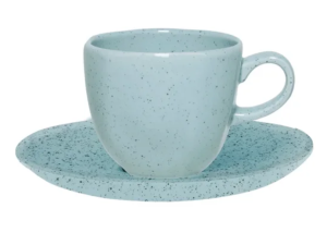 XICARA+PIRES PORCELANA 220ML RYO AZUL