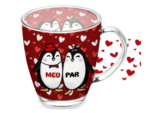 CANECA VIDRO 380ML ESTAMPAS 