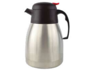 GARRAFA TERMICA 1,1L INOX BOTAO VERMELHO