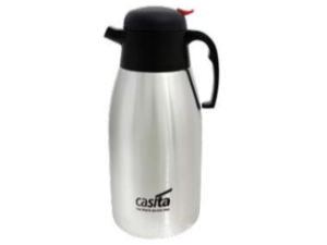 GARRAFA TERMICA 1,9L INOX BOTAO VERMELHO