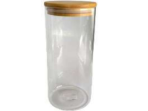 POTE VIDRO 1,4L TP-BAMBU REDONDO
