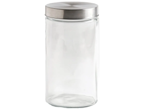 POTE VIDRO 1,2L REDONDO-LISO TP-INOX