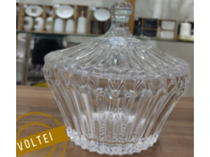 BOMBONIERE VIDRO 18X18CM