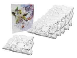 PRATO VIDRO QUADRADO 16CM 