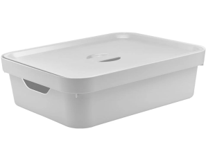 ORGANIZADOR CX PLASTICA 10L C/TPA BRANCA