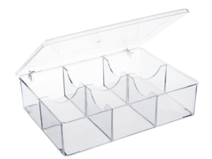 CAIXA P/CHÁ ACRILICA 24X8,5CM