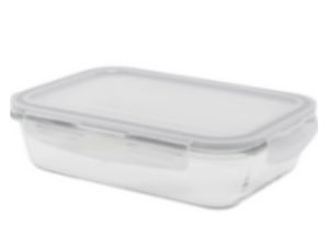 POTE VIDRO HERMETICO 1040ML RETANGULAR