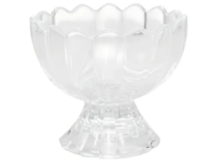 JOGO 6 TACA VIDRO SOBREMESA 160ML C/PÉ