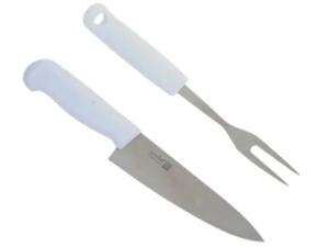 JOGO 2 PCS PARA CHURRASCO CABO BRANCO