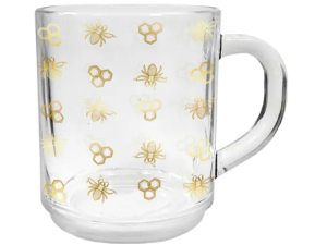 CANECA VIDRO 250ML ABELHINHA