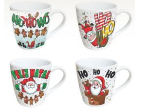 CANECA CERAMICA 350ML NATAL BOJUDA