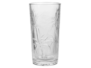 VASO VIDRO 30CM PALMEIRA