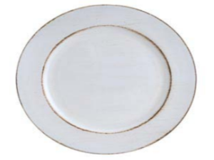 SOUSPLAT PLASTICO 33CM OPALA BRANCO