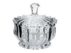 BOMBONIERE VIDRO 09X11CM BRAZILIA