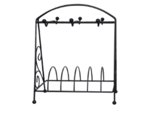 SUPORTE P/XICARA 6-LUG PRETO + PIRES