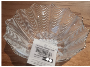 BOWL VIDRO 14CM BORDA OURO