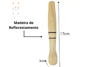 SOCADOR MADEIRA P/DRINKS 17CM