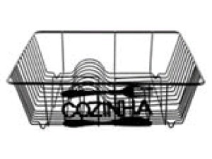 ESCORREDOR PRATO PRETO 39X33X10 COZINHA