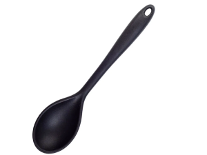 COLHER SILICONE PRETA 36CM